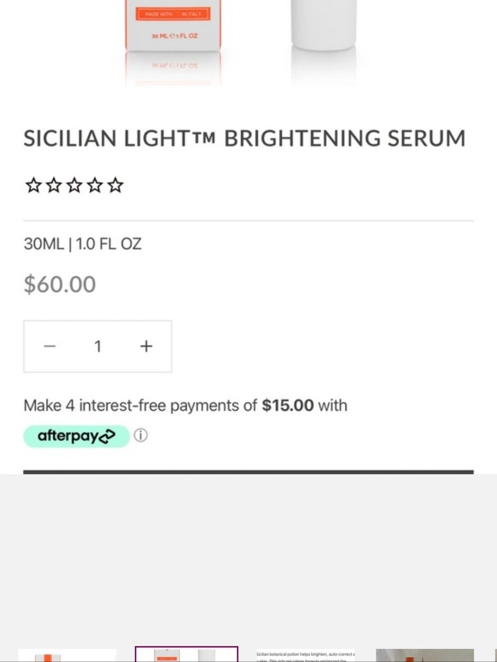 SKIN&CO Sicilian Light Brightening Serum 30ml Vitamin C Squalane NEW - Picture 5 of 6